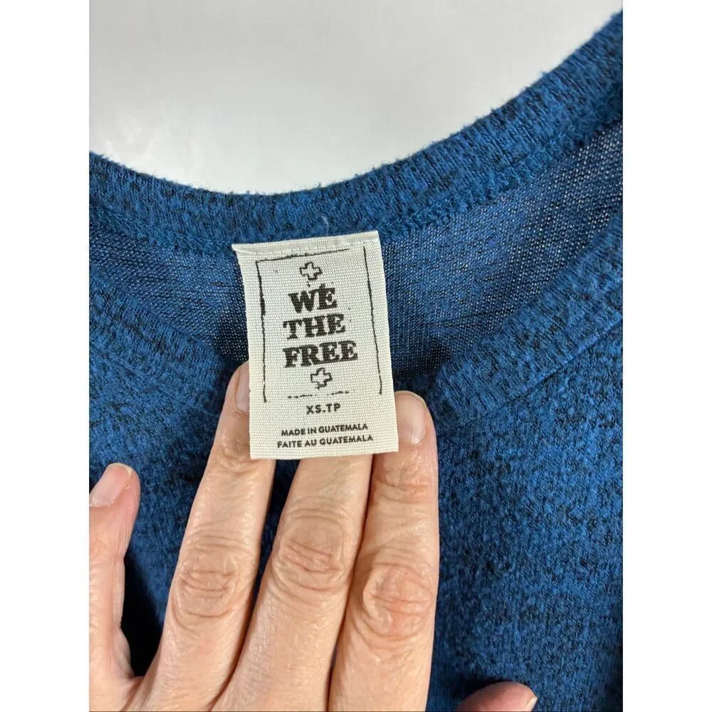 We The Free Tank Top in Heather Blue Size XS